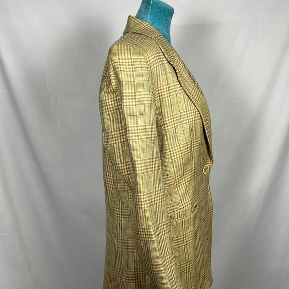 Vintage Women’s Aquascutum of London Plaid Wool Blazer (Made in Canada) small - Picture 4 of 8